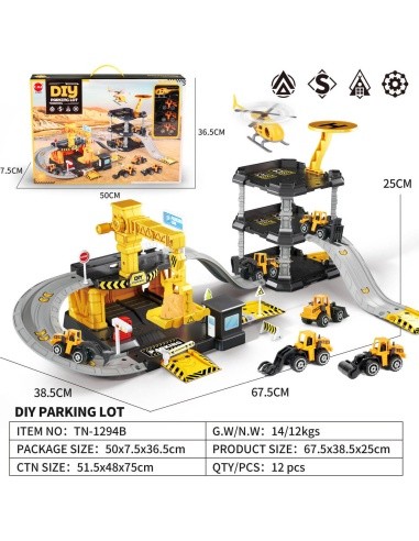 Parking and Construction Site Set + Cars