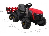 Tractor Titanium With Trailer Red