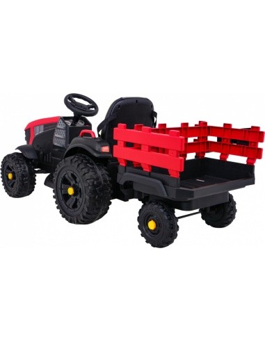 Tractor Titanium With Trailer Red