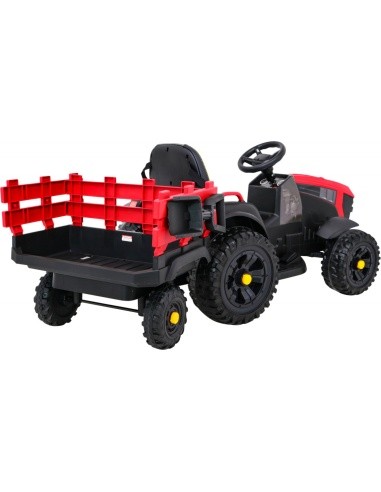 Tractor Titanium With Trailer Red