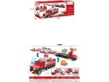 Truck with Launcher 2in1 + Accessories Red
