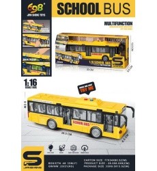 Yellow Bus With Lights and Sound Function