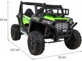 UTV Žalioji Buggy transporto priemonė