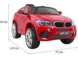 Transporto priemonė BMW X6M dažytas raudonai