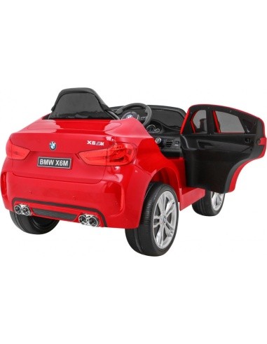 Transporto priemonė BMW X6M dažytas raudonai