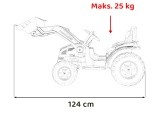 Transporto priemonė Ekskavatorius traktorius Raudona