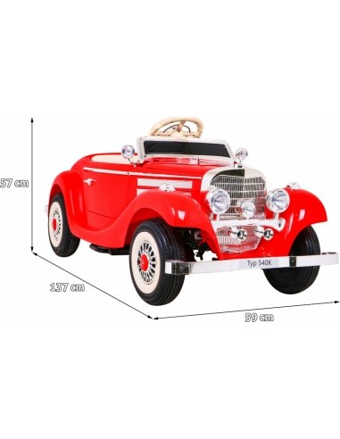 Vehicle Mercedes Benz Retro Type 540A Red