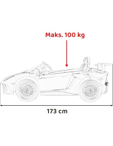 Transporto priemonė Lamborghini Aventador SV Red