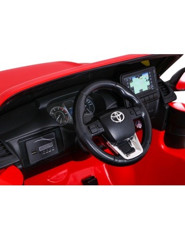 Toyota Hilux transporto priemonė Raudona
