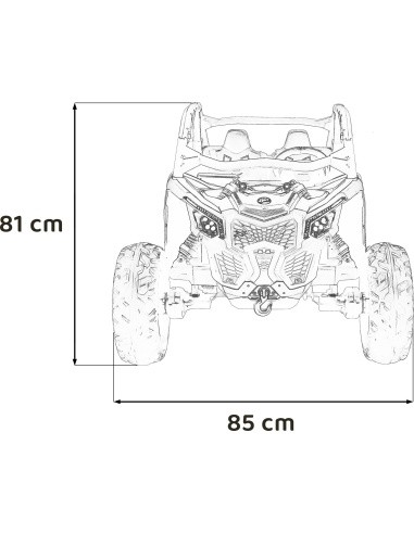 Transporto priemonė Buggy Maverick Turbo RR Blue