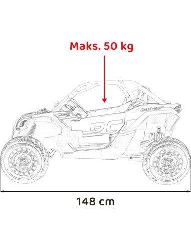 Transporto priemonė Buggy Maverick Turbo RR Blue