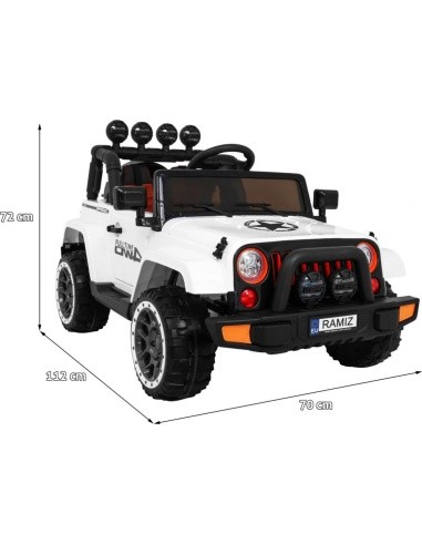 Visą laiką visureigis 4WD Baltas