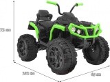 Transporto priemonė Keturratis ATV 2 4 G BDM0906 juoda ir žalia