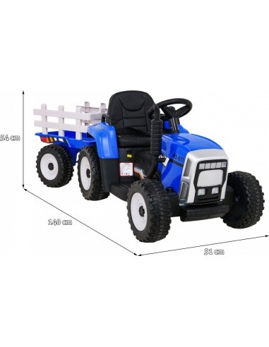 Tractor with Trailer BLOW Blue