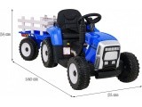 Tractor with Trailer BLOW Blue