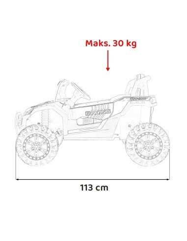 Buggy UTV 2000M Racing White
