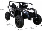 Vehicle Buggy ATV STRONG Racing White