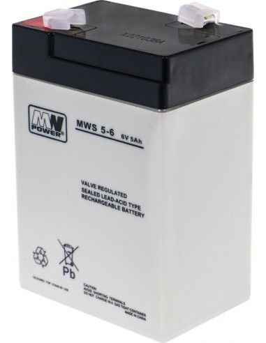 Vehicle parts battery 6V 5AH
