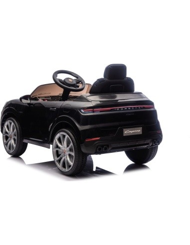 Elektromobilis Porsche Cayenne, juodas