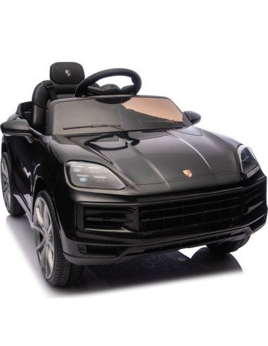 Elektromobilis Porsche Cayenne, juodas