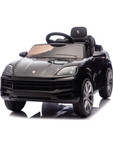 Elektromobilis Porsche Cayenne, juodas
