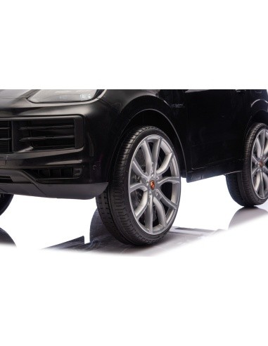 Elektromobilis Porsche Cayenne, juodas