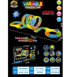 Car Race Track VARIABLE 162pcs.