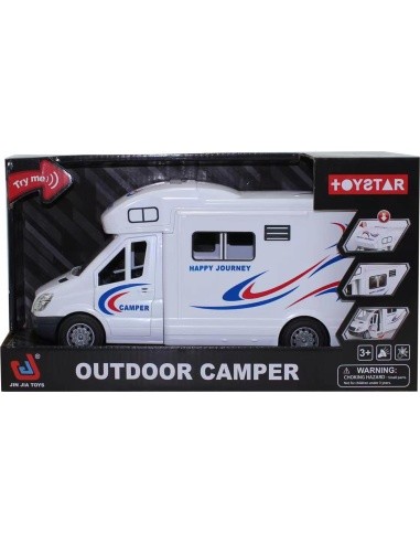 White Camper With Lights and Sound Function