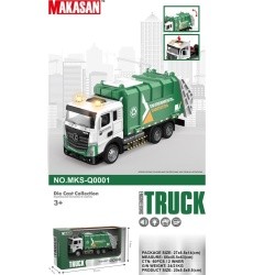 Metal Garbage Truck with Light Function