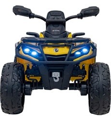 Keturratis Can Am Outlander ATV su nuotolinio valdymo pulteliu Geltonos spalvos