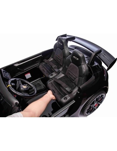 Elektromobilis Porsche 911 GT3 STRONG, juodas