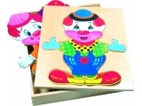 Wooden puzzle "Dress up clown Fred", 3+