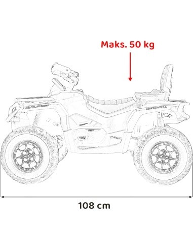 Quad Can Am Outlander ATV Red