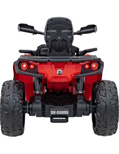 Elektrinis keturratis Can-Am Outlander ATV, raudonas