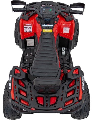 Elektrinis keturratis Can-Am Outlander ATV, raudonas