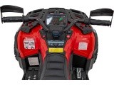 Elektrinis keturratis Can-Am Outlander ATV, raudonas