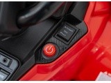 Elektrinis keturratis Can-Am Outlander ATV, raudonas