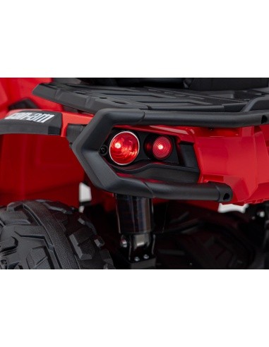 Elektrinis keturratis Can-Am Outlander ATV, raudonas