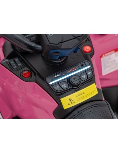 Keturratis Can Am Outlander ATV, rožinis