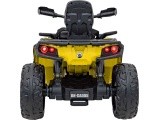 Keturratis Can Am Outlander ATV geltonos spalvos