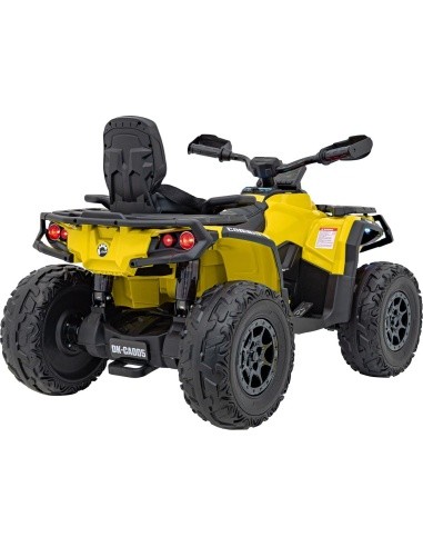 Keturratis Can Am Outlander ATV geltonos spalvos