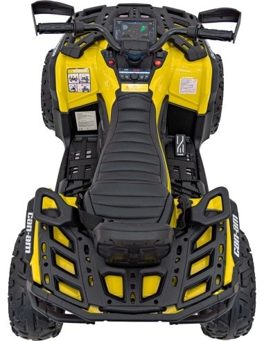 Keturratis Can Am Outlander ATV geltonos spalvos