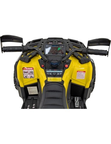 Keturratis Can Am Outlander ATV geltonos spalvos