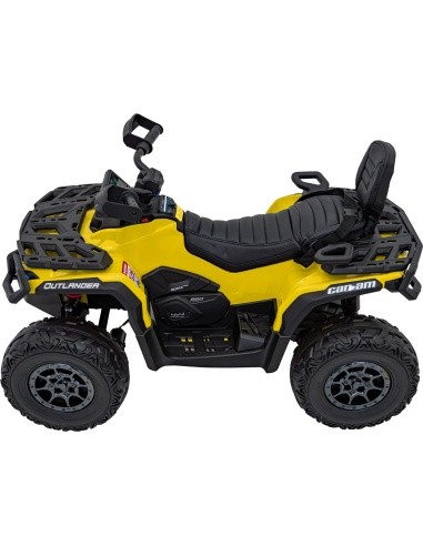 Keturratis Can Am Outlander ATV geltonos spalvos
