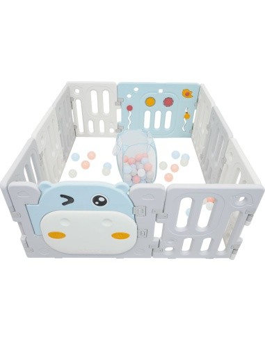 Hippo Modular Playpen Blue