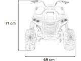 Keturratis greitasis ratas mėlynas