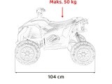 Keturratis greitasis ratas mėlynas
