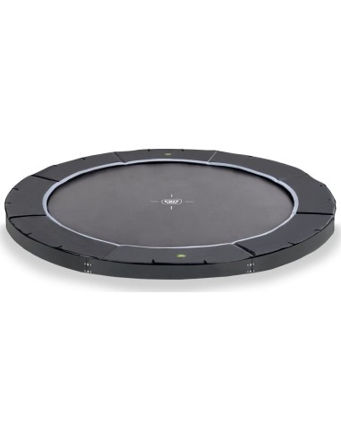 EXIT Dynamic ground level sports trampoline ø366cm - black