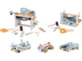 Meistro stalas Ecotoys 2in1 medinis