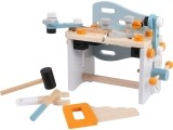 Meistro stalas Ecotoys 2in1 medinis